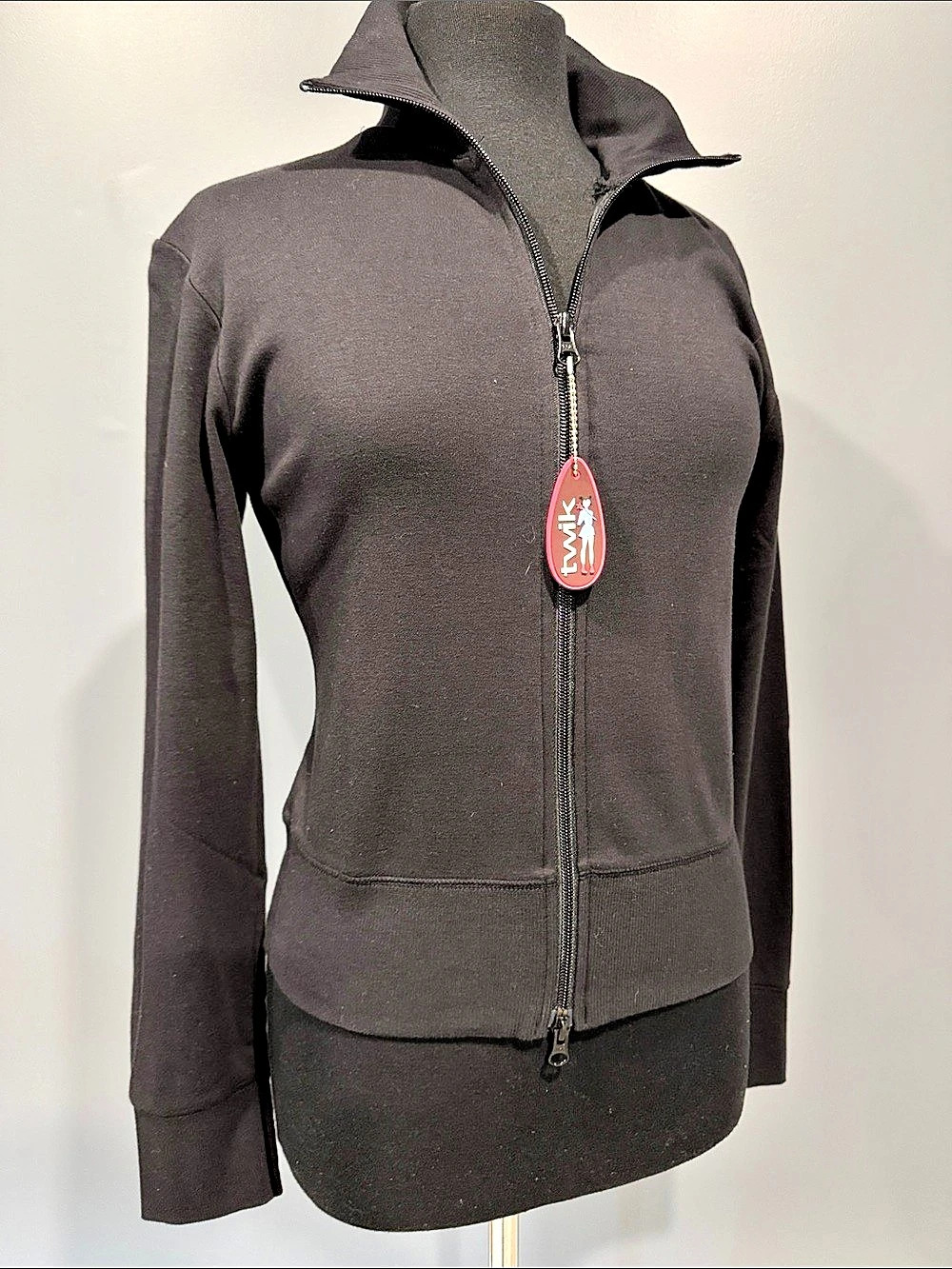 twik est simons Hooded Black Jacket Size Large NWT